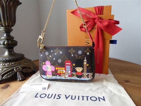 louis vuitton christmas pochette|Louis Vuitton Pochette wristlet.